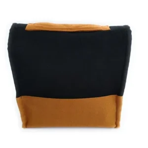 Plain Blue Camel Cotton Canvas Lunch Bag