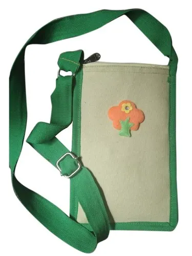 Green Printed Sling Bag