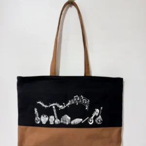 Handmade Duo Tone Cotton Canvas Tote Bags