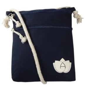 Handmade Navy Blue Cotton Canvas Sling Bag