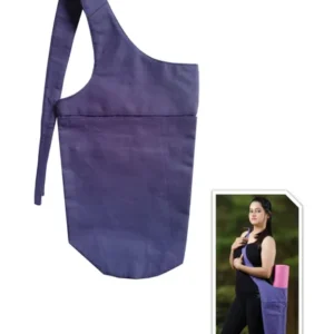 Purple Cotton Canvas Yoga Mat Bag