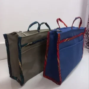 Handmade Unisex Cotton Canvas Vanity Bag