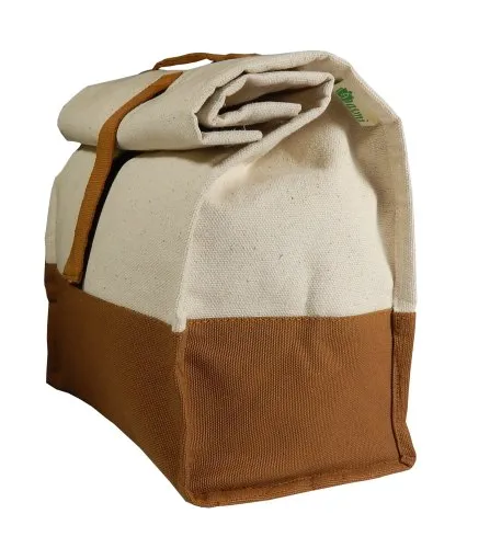 Handmade Camel Cotton Canvas Lunch Bag