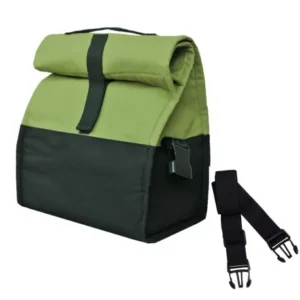 XL Olive Green Cotton Canvas Lunch Bag