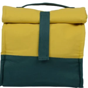 Handmade Plain Lemon Yellow Cotton Canvas Lunch Bag